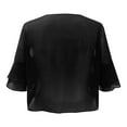 thumbnail image 5 of Hueihxs Women's Summer Casual Cardigans Fashion Lightweight Mesh Irregular Short Sleeve Loose Open Front Cardigan Beach Holiday Cardigan, 5 of 5