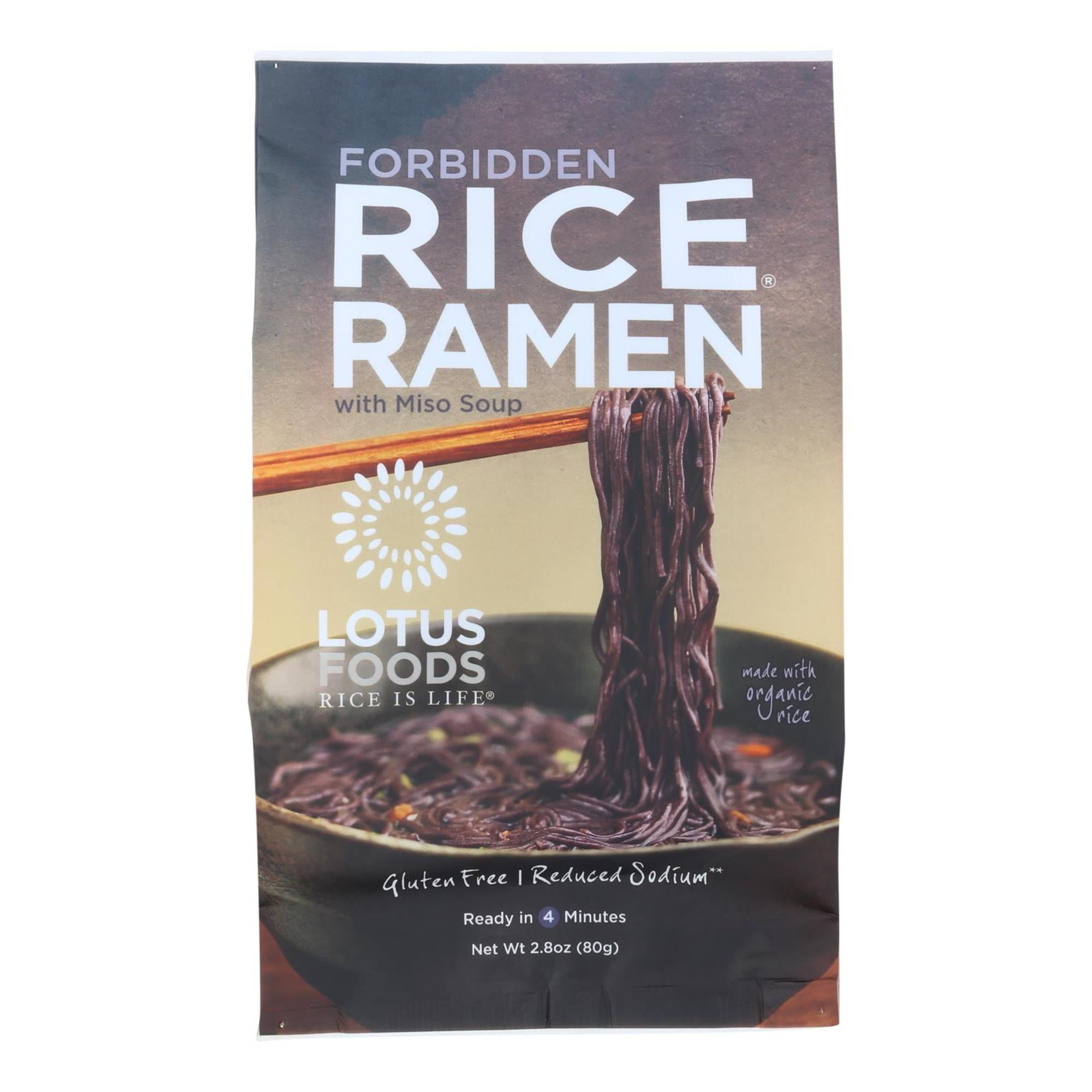 (10 Pack)Lotus Foods Forbidden Gluten Free Rice Ramen With Miso Soup, 2
