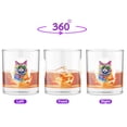thumbnail image 2 of Hippie British Shorthair Portrait oil painting Watercolor Tie-dye Vintage 11oz Whiskey Glass Mug Cat Lover Kitten Owner Gifts Whiskey Cocktail Glasses Cup - 00015, 2 of 5