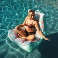 thumbnail image 4 of Big Joe Captain's Float No Inflation Needed Pool Lounger, Sweet Shells Peach Double Sided Mesh, Quick Draining Fabric, 3 feet, 4 of 8