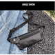 thumbnail image 4 of Ficarrico Riñonera para exteriores, bolsa deportiva para correr con hoja para teléfono móvil, bolsa de mensajero multifuncional ligera de PU, 4 of 5