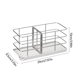 thumbnail image 3 of Organizador Ajustable para Esponjas de Cocina de Acero Inoxidable | Organizador de Encimera Sin Perforaciones | Caja de Almacenamiento Extraíble | Soporte para Artículos Grandes y Pequeños | Blanco, 3 of 6