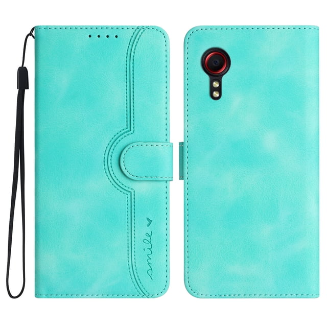 Compatible with Samsung Galaxy Xcover5 Case Premium PU Leather Wallet with Built-in Magnet Cover