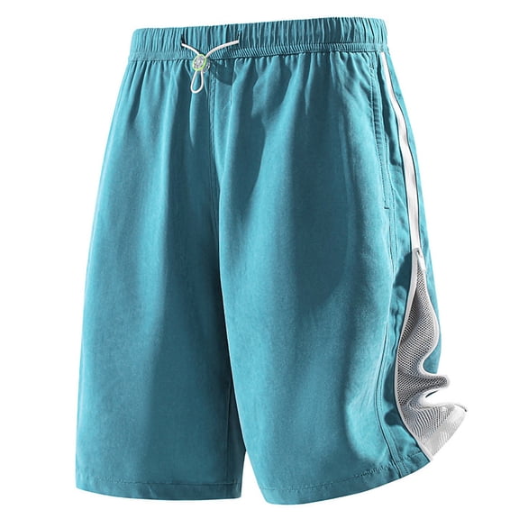 Aimik Sporty Shorts for Men Side Panel Design Elastic Waist Mens Running Shorts Summer Soft Gym Shorts for Workout or Training