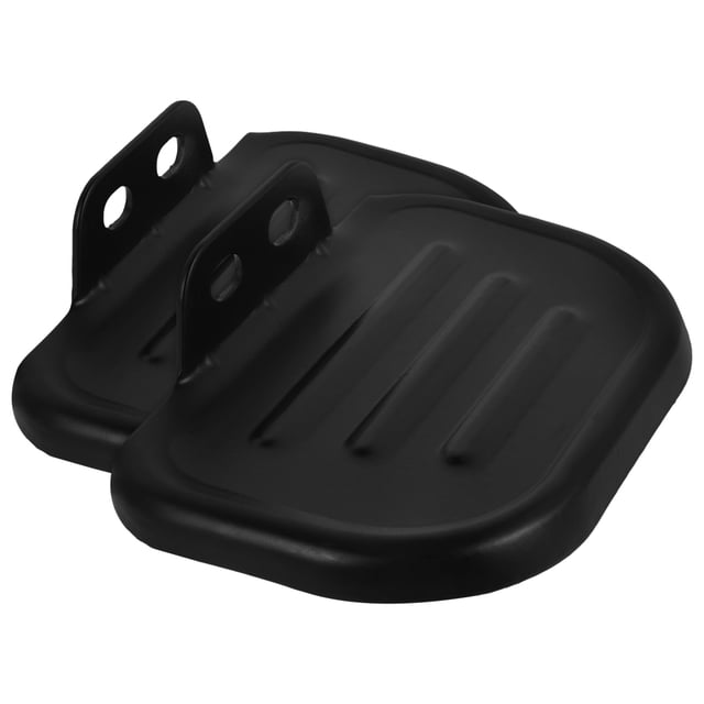 1 par de pedales traseros para bicicleta, mini estriberas plegables para asiento trasero de bicicleta de montaña, pedales antideslizantes de aluminio, color negro.