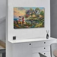thumbnail image 4 of Mickeys & Minnies Share A Kiss in Sweetheart Cove Posters Wall Art Painting Canvas Gift Living Room Prints Bedroom Decor Poster Artworks 16x24inch(40x60cm), 4 of 6