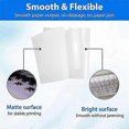 thumbnail image 3 of DTF Transfer Film 30 Sheets Double Sided Glossy Clear Pretreated DTF Film PET Heat Transfer Paper A4(8, 3 of 5