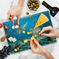 thumbnail image 4 of Mermaid Cutting Board, Graphic of a Mermaid in Tropical Ocean Creature, Decorative Tempered Glass Cutting and Serving Board, Large Size, Sea Blue Navy, by Ambesonne, 4 of 5
