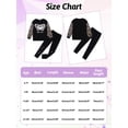 thumbnail image 2 of Usaibhir Girls Clothes Girl Print Long Sleeve Pullover Sweatshirt and Leggings 2PC Girls Outfits Fall 6-14T, 2 of 8