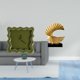 thumbnail image 2 of Adorno de reloj para baño, cocina, estudio, escultura de resina para dormitorio, sala de estar, decoración del hogar, 2 of 8