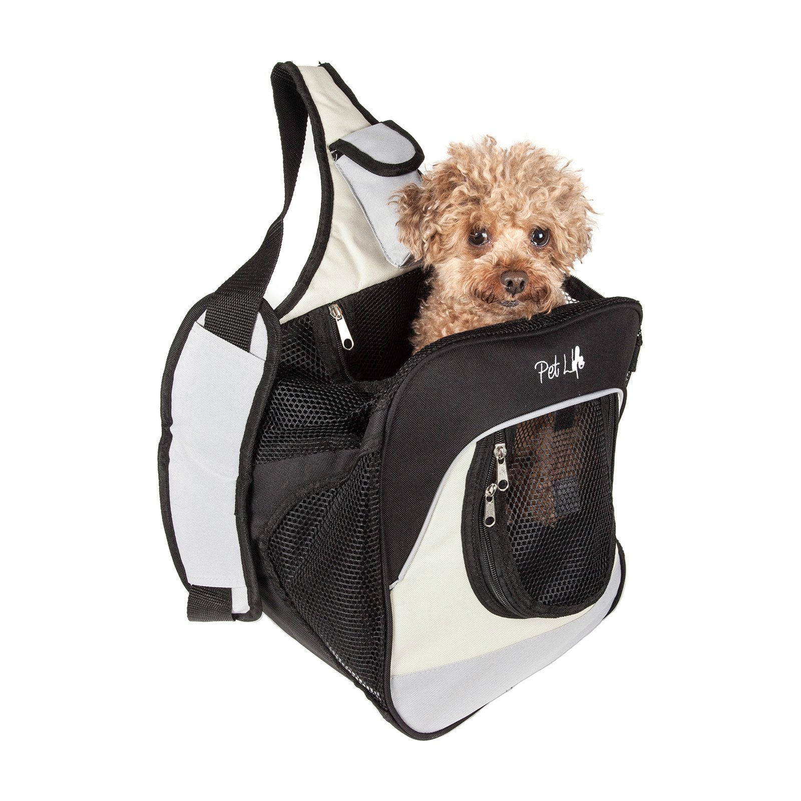 Pet Life Single Strap Backpack and Front Pack Pet Carrier - 0