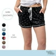 thumbnail image 4 of Hello Mello Signature Soft Pajama Lounge Shorts Bottoms, Under The Stars Medium/Large (Women's), 4 of 7