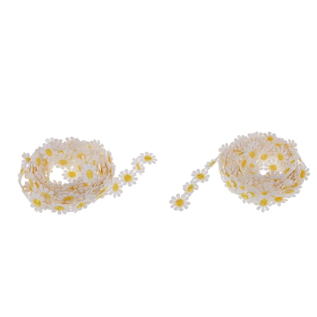 2x Encaje Cinta Diseños Florales Moda Vestuario Ddecoración Hogar Ropa Adorno