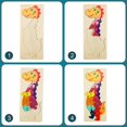 thumbnail image 4 of Rompecabezas de madera de animales de 4 piezas, juguetes de rompecabezas, juguetes Montessori aprendizaje educativo para niños de 2 3 4 5 años (grande 30 * 12 cm), 4 of 5