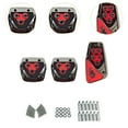 thumbnail image 6 of Nishiyuenyi 2 Pieces Brake Pedal Covers Automotive Professional Auto Accessories Generic Red Manual Gear, 6 of 9
