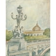 thumbnail image 2 of Harper, Ethan 26x32 Gold Ornate Wood Framed with Double Matting Museum Art Print Titled - View of Paris IV, 2 of 4