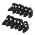 thumbnail image 3 of Nimomo 12 Uds. Fundas para Cabeza De Putter, Cubiertas para Cabeza De Palos De Golf, Chaqueta Protectora De Neopreno para Palos De Golf, Entrenamiento De Golfista, Uso Diario(Negro), 3 of 5