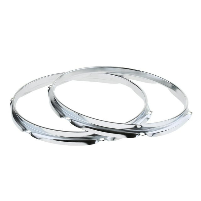 2x Hierro 10 pulgadas Tom Drums Aros Batter Side Snare Side 6 agujeros 10 pulgadas 6 agujeros Yuyangstore Aro de anillo de aro de tambor de Tom