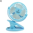 thumbnail image 3 of PULLIMORE Battery Operated Mini Fan with Clip Portable 3 Speeds USB Rechargeable Small Desk Fan for Outdoor Baby Stroller Office Travel (Blue), 3 of 9
