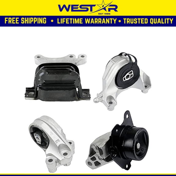 Fits 2010-2017 Chevy Equinox GMC Terrain 3.0L 3.6L AUTO Motor & Trans Mount Set
