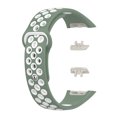 thumbnail image 2 of Btafrte Correa Reloj para Pulsera Band 6 TPU Suave (verde Blanco), 2 of 9