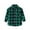Green, variant on vigerkar Baby Boys Girls Button Down Plaid Long Sleeve Shirt(2T-8T) (Red, 12-18 Months)