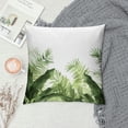 thumbnail image 2 of Acheng Palm Leaves with Lush Branches and Leaves Tropical Jungle Palm Leaves Short Plush Pillowcase 1 Piece White, 2 of 5