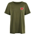 thumbnail image 4 of WILLBEST T-Shirt Femme Décontracté et à la Mode Imprimé Lettre Col Rond T-Shirt Surdimensionné, 4 of 5