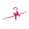 thumbnail image 3 of Percha de Ropas Macarena Perchero talones Cubierto con Pers y Con Bowknot Para Niñas Rosado, 3 of 6