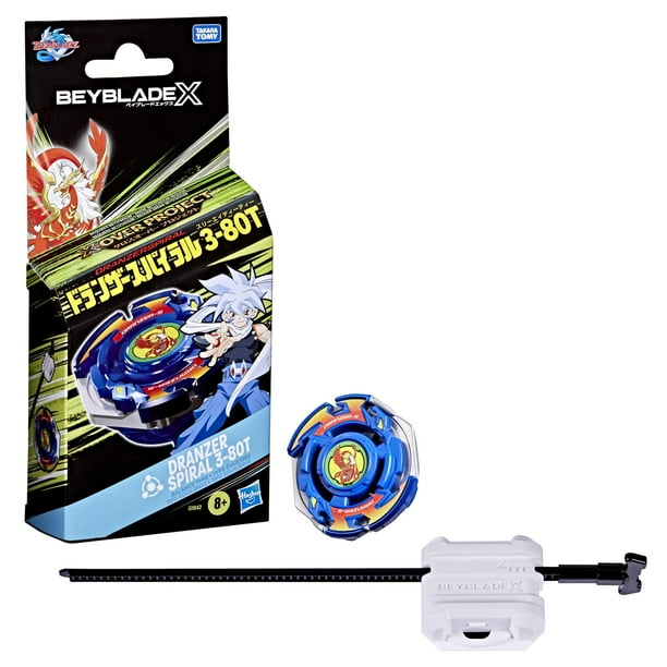 Paquete de inicio Beyblade X X-Over Project Dranzer Spiral 3-80T