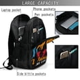 thumbnail image 4 of Pofeuu Not All Who Wander Are Lost Hiking Print Storage Laptop Backpack with USB Charging Port[Water Resistant] College Computer Bookbag Fits, 4 of 7