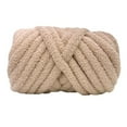 thumbnail image 1 of Hilo de lana grueso para tejer a ganchillo, para gorros, tapetes de punto y cercas de cama. Beige, 1 of 9