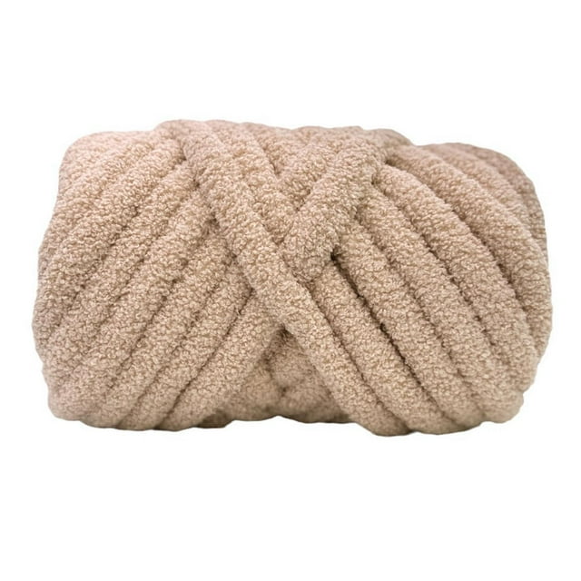 Hilo grueso y voluminoso para tejer a ganchillo, hilo para tejer a mano, hilo de peso para tejer con los brazos Beige