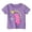 Purple, variant on LRen Cute Girls Shirts Size 10-12 Girl Letter Print Crew Neck Short Sleeve T-Shirts Kids Regular Fit Tee Shirt Shirts for Kids