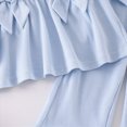 thumbnail image 4 of Futezty Toddler Baby Girl Clothes Soft Cotton Outfits Set Ruffle Sleeve Bowknot Sweatshirts & Flared Pants Cute Home Outdoor 18M-5T, 4 of 6