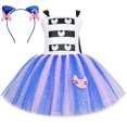 thumbnail image 4 of Vestido de princesa con tutú para casa de muñecas Gabby para niñas, conjunto de ropa de cumpleaños, disfraz de Halloween para cosplay de gatito Gabby Cats para niños, 4 of 5