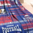 thumbnail image 5 of Buffalo Splicing Travel Throw Blanket Gift for Men Women,Flannel Buffalo Blanket for Sofa Bed Sofa Living Room Chair,Football Team Throw Blanket 50"x60", 5 of 5