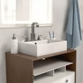 thumbnail image 6 of Whitehaus 20" Rectangular Wall Mount Basin with Widespread Faucet Drilling and Overflow, 6 of 7
