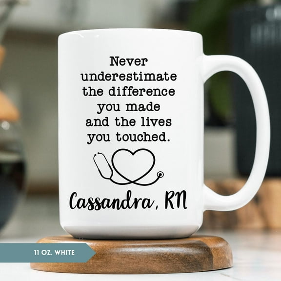 Nurse Appreciation Coffee Mug, Nurse Gift, Custom Nurse Coffee Cup, Gift For Nurse, Personalized Nurse Coffee Mug, Ceramic Mug 11Oz