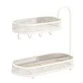 thumbnail image 2 of FVDPWYE Bathroom Countertop Organizer, Cosmetic Holder Standing Shelf, 2 Layer Freestanding Storage Organizer Metal Rack for Bathroom White, 2 of 9