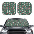 thumbnail image 2 of Fotbe Santa Hat Joy Green Festive Juego de 2 Piezas de Parasoles para Parabrisas | Bloqueador Solar para Auto | Accesorios Plegables para Protección Solar Interior-Medium, 2 of 6
