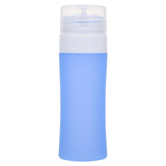 WRISTBIQUE Portable Travel Bottles Shampoo Storage Blue Silicone 1Set 60Ml