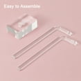 thumbnail image 4 of Unique Bargains 2Pack 3' Height Acrylic T Bar Earring Display Stand Jewelry Storage Rack, Clear, 4 of 6