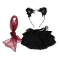 thumbnail image 2 of Falda de tul de encaje Baoblaze para muñecas 38 cm con accesorio para el cabello y bufanda, 2 of 8