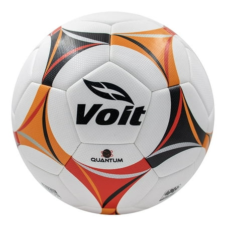Voit Soccer Ball Size 5 Durable Ball Designed for Play on All Types of Surfaces Hybrid oragen red & Black