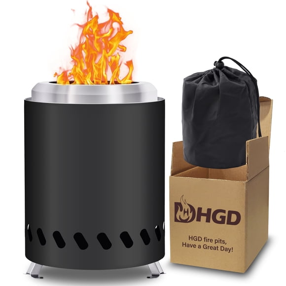 Fogón de Mesa HGD Pequeño sin Humo de Acero Inoxidable Negro