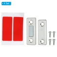 thumbnail image 3 of Unique Bargains Cabinet Magnetic Catch, 4 Pack Ultra Thin Cabinet Door Catch Adhesive Steel Cabinet Door Magnets, Silver, 3 of 5