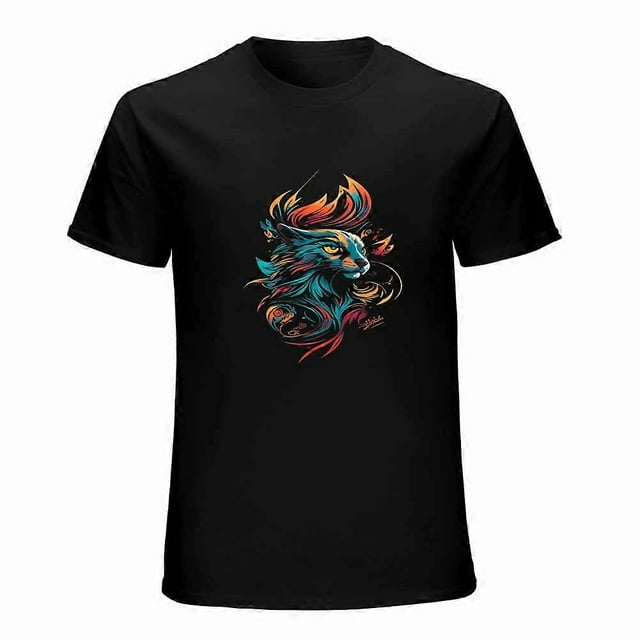 Cat T-shirt Cat Unisex T-shirt Unisex tees Casual Cotton Colorful Printing