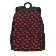 thumbnail image 2 of Zufioo Sexy Red Lips Kiss Pattern Adult Backpack,Wear-resistant and Breathable Multi-pocket Backpack, Suitable for Travel, Business and Outdoor Activities, 2 of 9