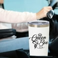 thumbnail image 6 of Gifts for Women - Queen Bee - Christmas Gifts for Women - Fun Birthday Gifts for Women - Unique Gifts Ideas for Wife Sister Best Friends - 20oz Travel Mug Tumbler, 6 of 6